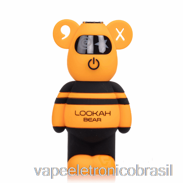 Vape Recarregável Lookah Bear 510 Bateria Laranja